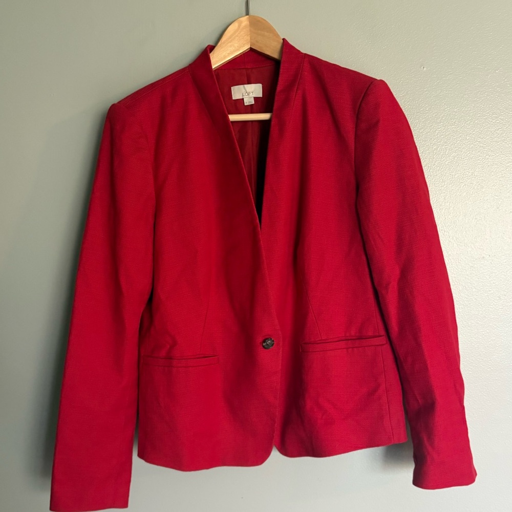 LOFT Vibrant Red Women's Blazer